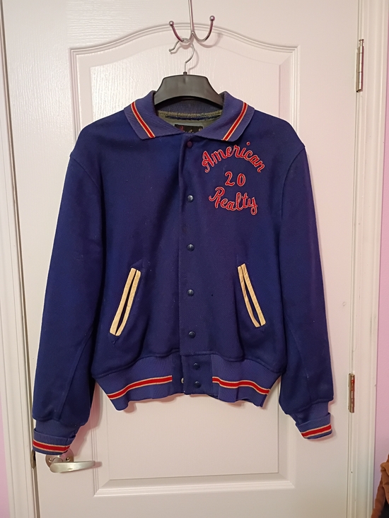 Whiting Los Angeles Other - Vintage 50's Men’s Navy & Red Varsity Bomber Jacket